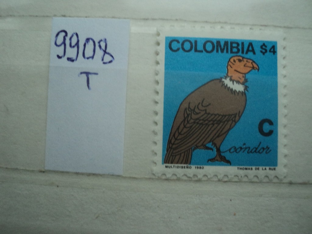 Фото марки Колумбия 1980г **