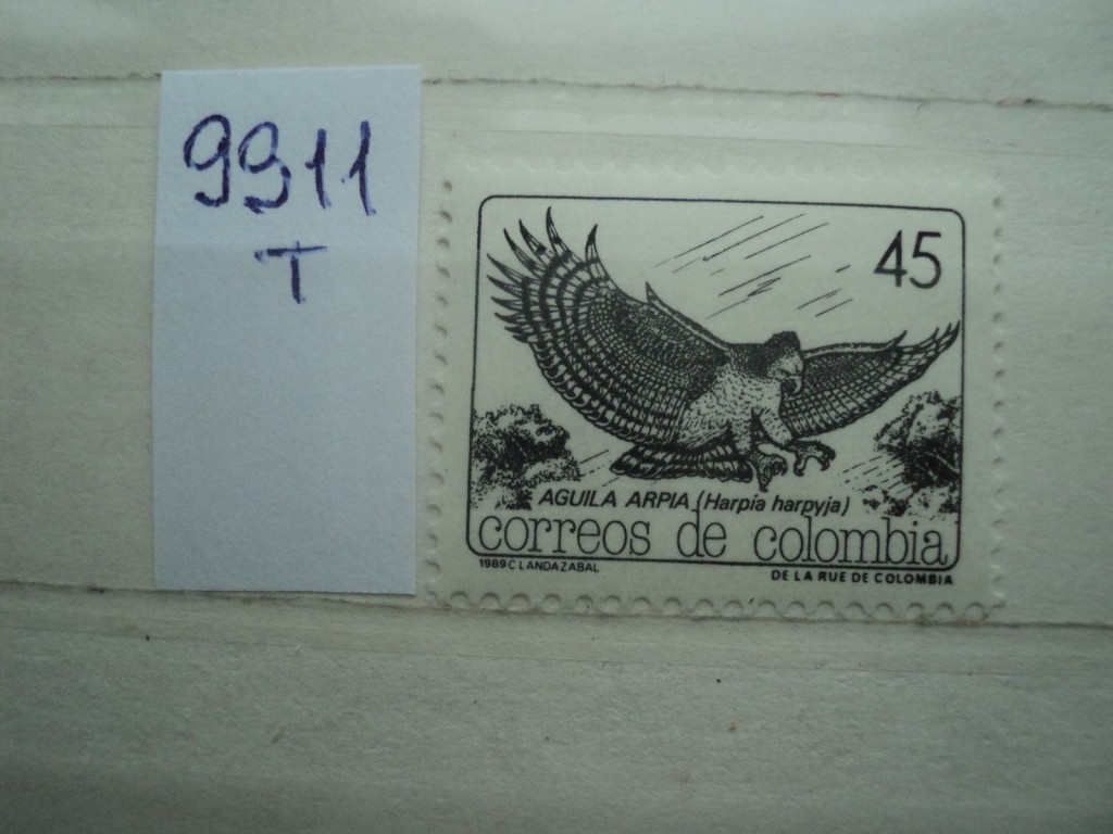 Фото марки Колумбия 1988г **