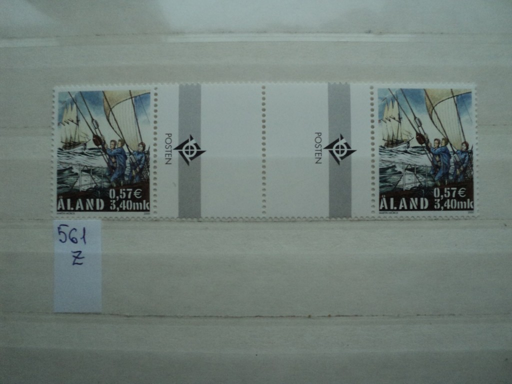 Фото марки Аландские острова пара **
