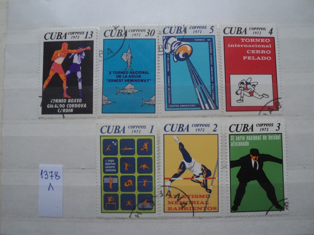 Фото марки Куба серия 1972г