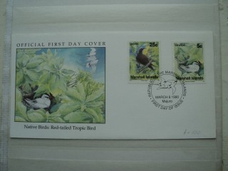 Фото марки Маршаловы острова конверт (Фауна)