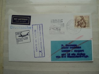 Фото марки Германия ГДР Авиа конверт
