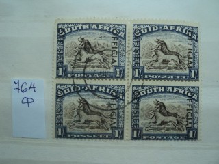 Фото марки Южная Африка квартблок 1932г