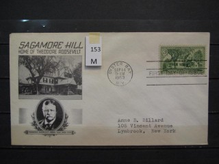Фото марки США 1953г FDC (первый день гашения)