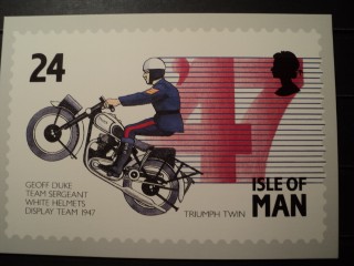 Фото марки Остров Мэн почтовая карточка **
