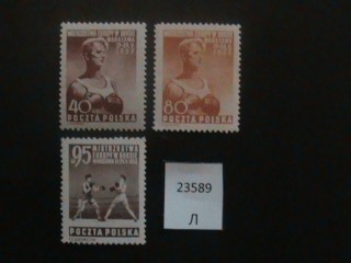 Фото марки Польша 1953г серия **