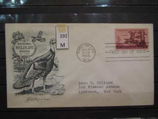Фото марки США 1956г FDC (первый день гашения)