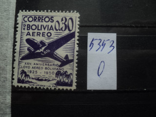 Фото марки Боливия 1950г **