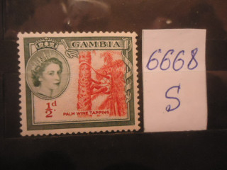 Фото марки Брит. Гамбия 1954г *
