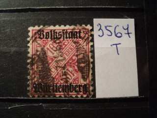 Фото марки Герман. Вюртемберг 1919г