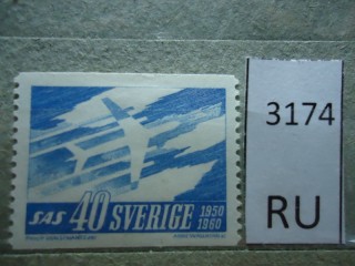 Фото марки Швеция 1961г *