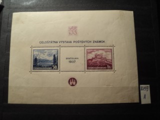 Фото марки Чехословакия блок 1937г *