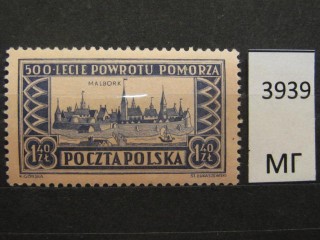 Фото марки Польша 1954г *