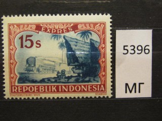 Фото марки Индонезия 1948г *