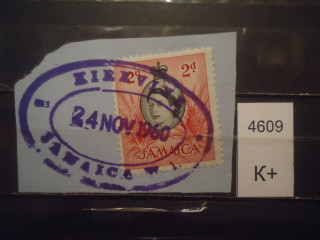 Фото марки Брит. Ямайка 1960г Вырезка из конверта **
