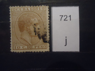 Фото марки Куба 1881г