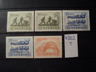Фото марки Швеция серия 1956г **