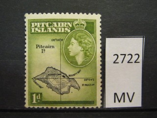Фото марки Острова Питкерн 1957г *