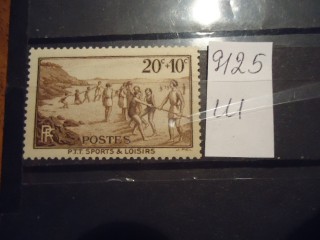 Фото марки Франция 1937г **