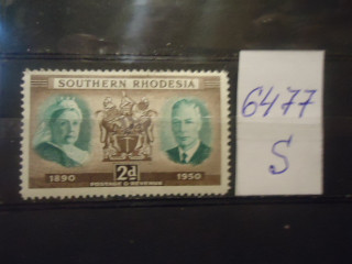 Фото марки Брит. Южная Родезия 1950г **