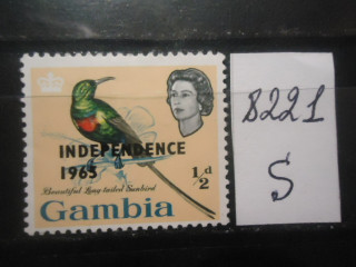 Фото марки Брит. Гамбия 1965г надпечатка **