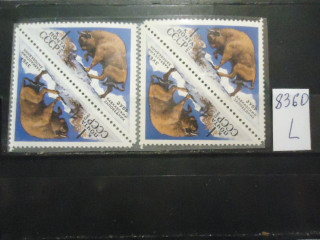 Фото марки СССР 1973г тет-беш (на флуорисцентной бумаге, на простой бумаге) **