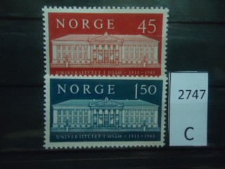 Фото марки Норвегия 1961г серия **