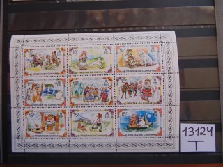 Фото марки Британский Тристран Да Кунья блок 1980г **