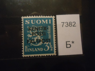 Фото марки Финляндия 1943г (оккупации) надпечатка **