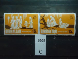 Фото марки Гибралтар 1980г серия-сцепка **