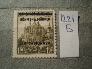 Фото марки Германская оккупация Чехословакии 1939г **