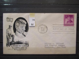 Фото марки США 1948г FDC (первый день гашения)