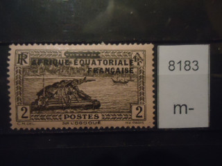 Фото марки Франц. Экваториальная Африка 1936г надпечатка *