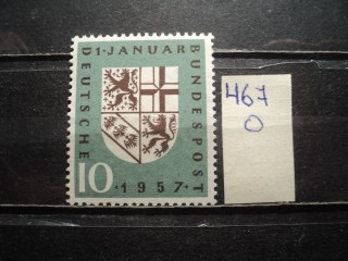 Фото марки Германия ФРГ 1957г **