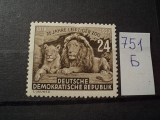 Фото марки Германия ГДР 1953г *