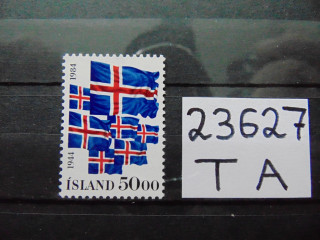 Фото марки Исландия марка 1984г **