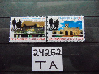 Фото марки Сан Марино серия 2001г **