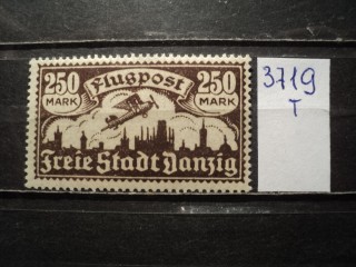 Фото марки Германская оккупация Данцига 1923г **