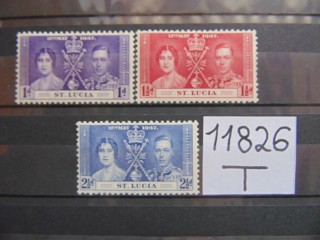 Фото марки Британская Св. Люсия серия 1937г **