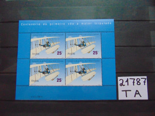 Фото марки Ангола малый лист 2003г **