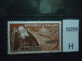Фото марки Италия 1952г **