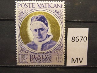 Фото марки Ватикан 1951г *