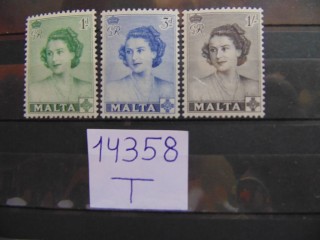 Фото марки Британская Мальта серия 1950г **