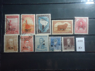 Фото марки Аргентина Набор марок надпечатка