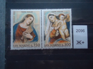 Фото марки Сан Марино сцепка 1976г **