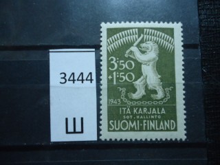 Фото марки Финляндия. Оккупация Карелии 1942г **
