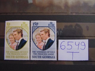 Фото марки Южная Георгия серия 1973г **