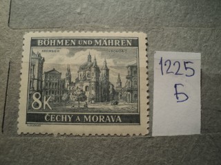 Фото марки Германская оккупация Чехословакии 1940г **