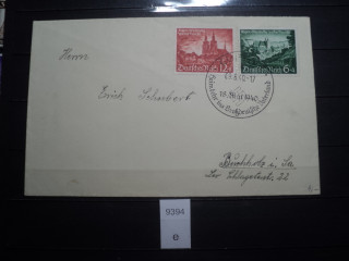 Фото марки Германия Рейх 1940г конверт FDC