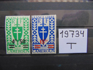 Фото марки Французский Камерун 1945г **